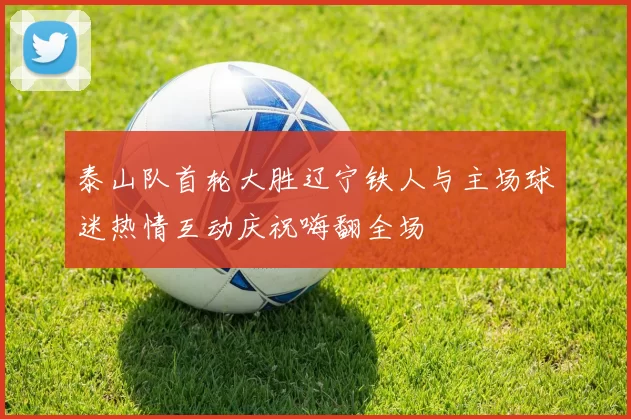 泰山队首轮大胜辽宁铁人与主场球迷热情互动庆祝嗨翻全场